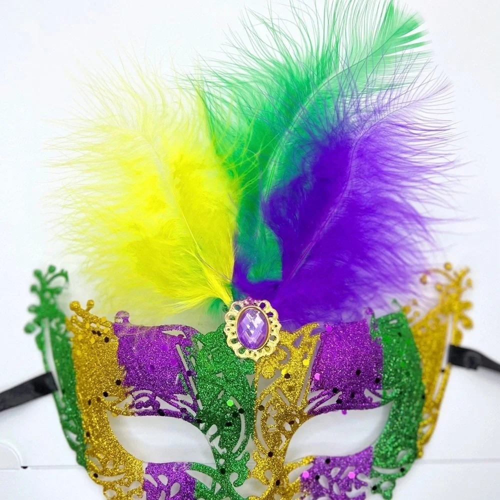 Sparkle & Shine: New Mardi Gras Masquerade Mask for Unforgettable Celebrations!